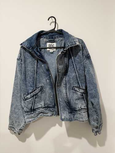 Bdg BDG Denim Bomber Jacket Urban Outfitters