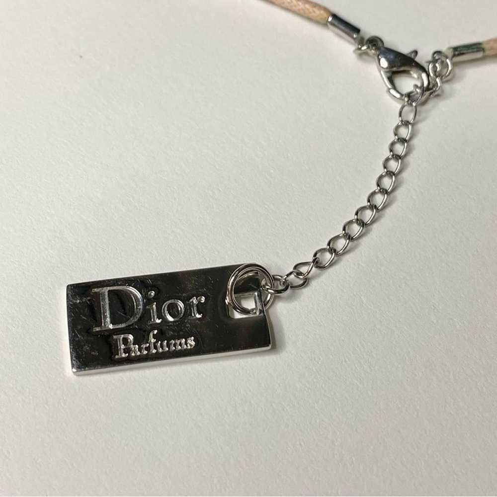 VTG Christian Dior Beauty Silver Bow Ribbon Charm… - image 10