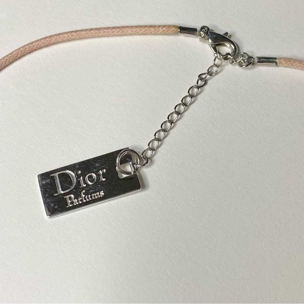 VTG Christian Dior Beauty Silver Bow Ribbon Charm… - image 8