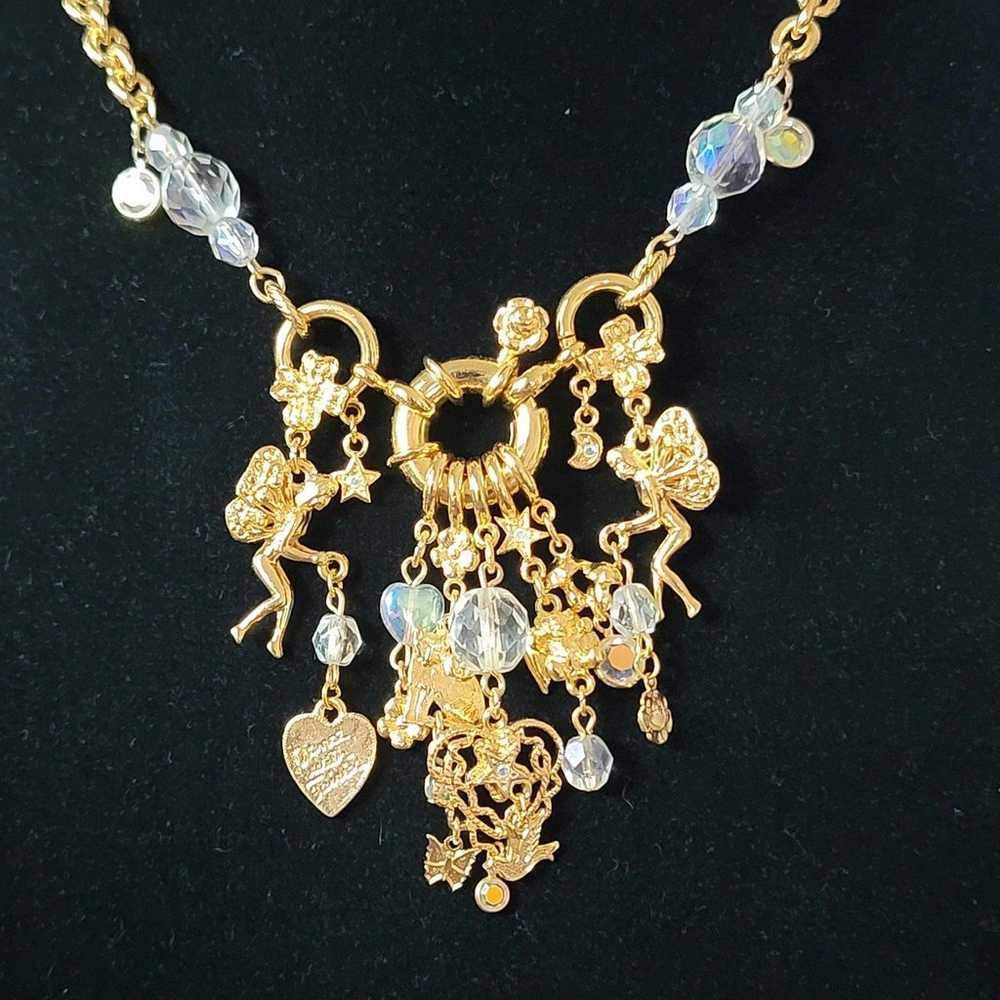 Vintage Kirk's Folly Fairy Charm Necklace - image 1