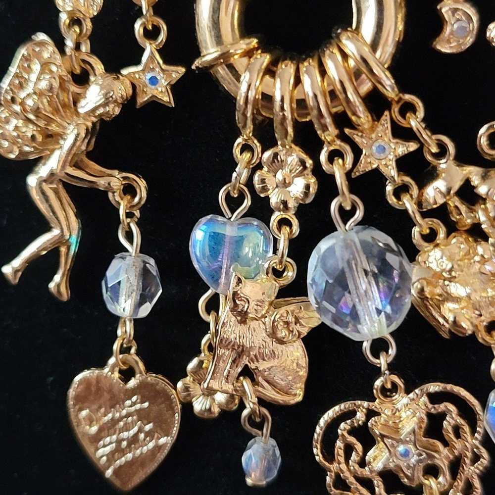 Vintage Kirk's Folly Fairy Charm Necklace - image 4