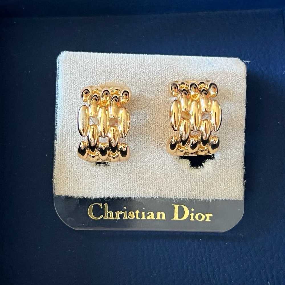 Vintage Christian Dior Earrings clip on - image 1