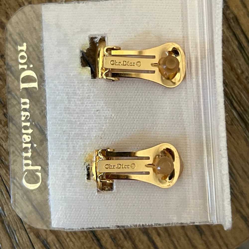 Vintage Christian Dior Earrings clip on - image 2