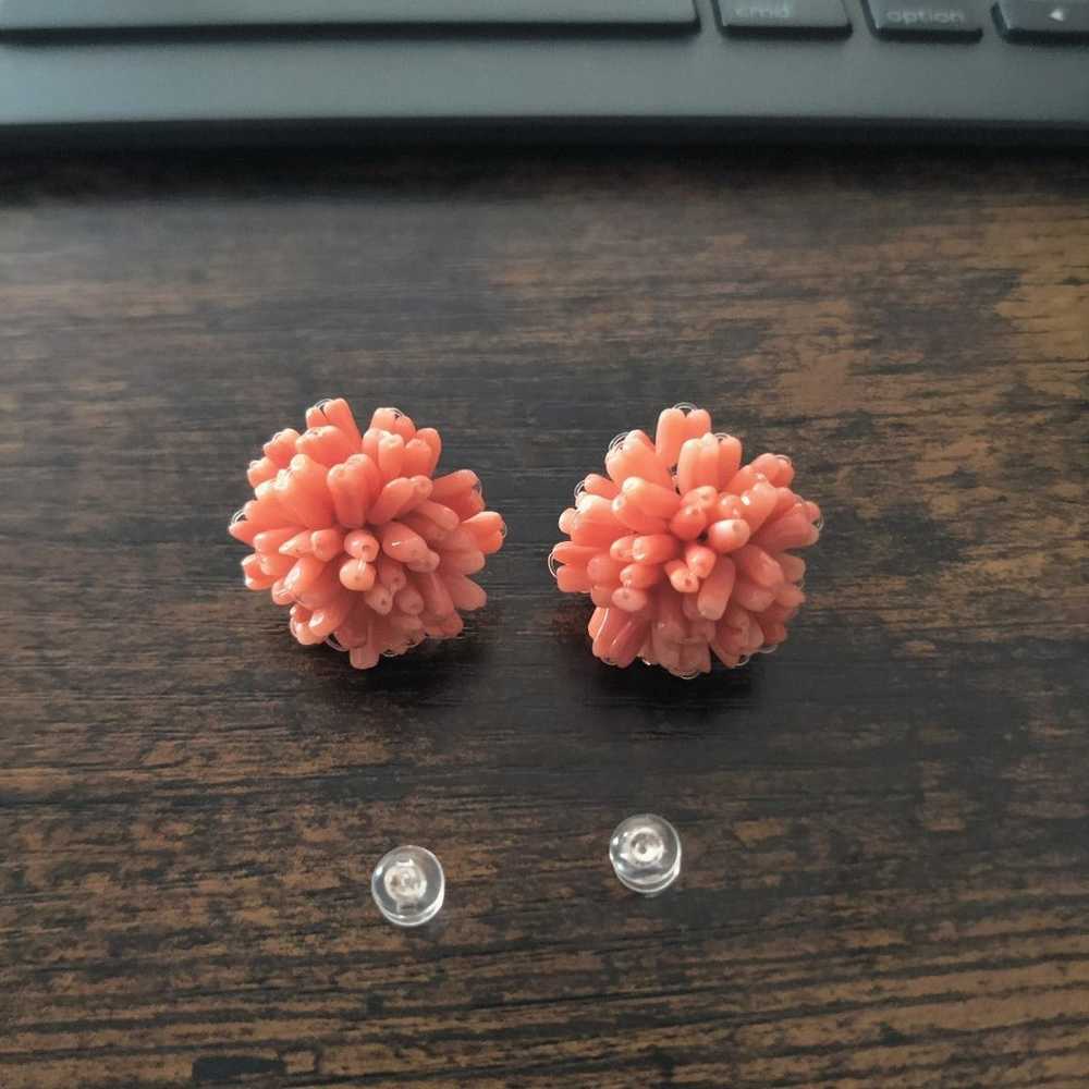 Authentic Angel Coral Sterling Silver Earrings - image 1