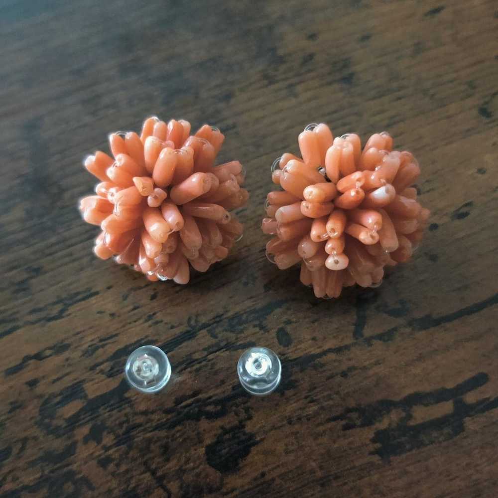 Authentic Angel Coral Sterling Silver Earrings - image 4