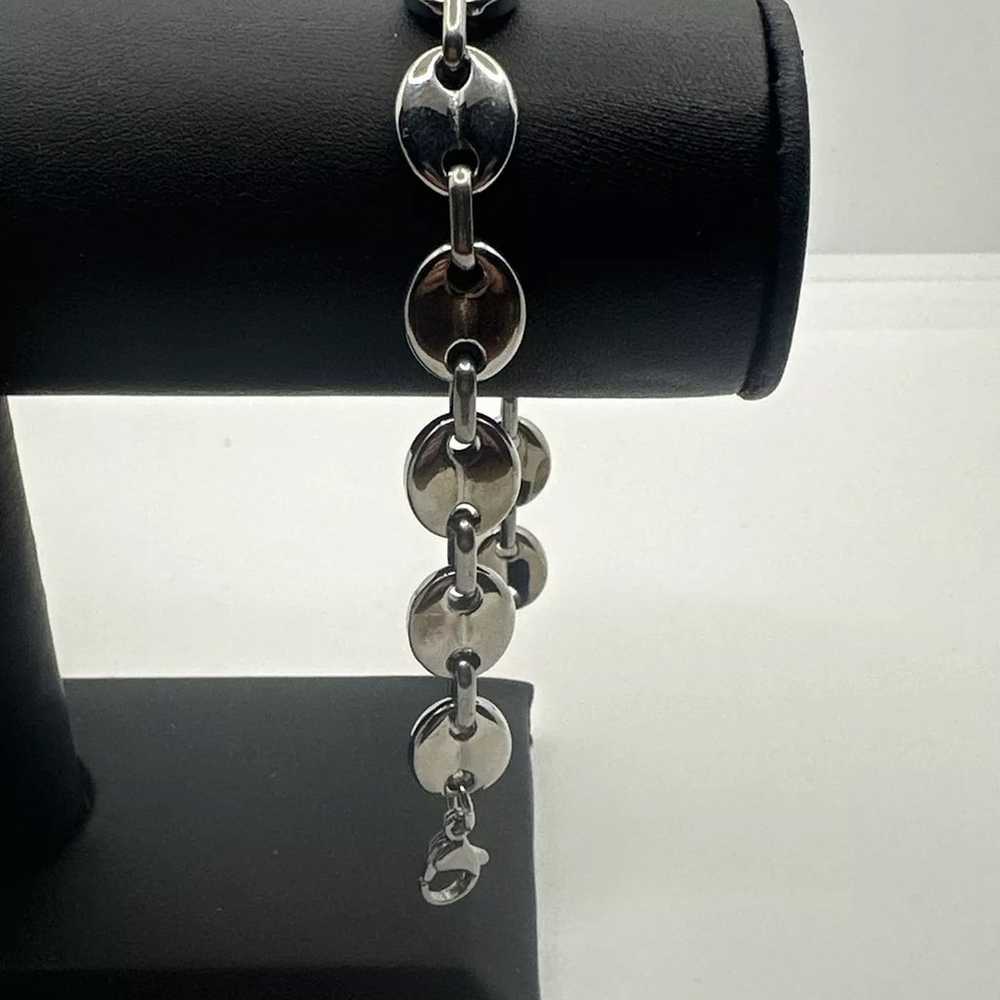 18kt White Gold Filled Stainless Steel Metal Bead… - image 4