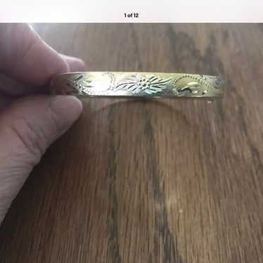 14k GF Black Hills Bangle Bracelet - image 1