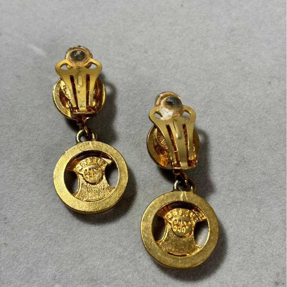 【Vintage】Celine Earrings Gold Retro Design Old Ce… - image 3