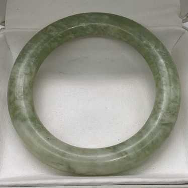 Vintage Natural Jade Bangle Bracelet