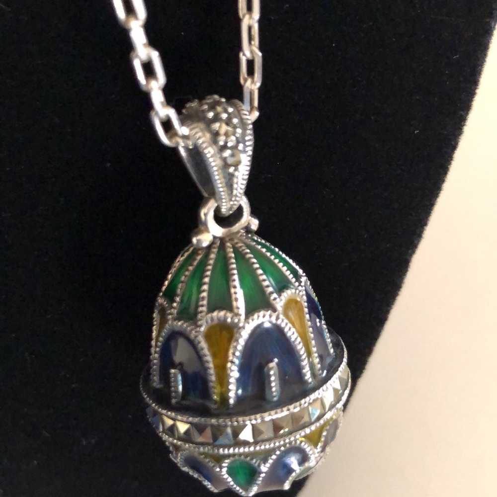 Ciani Chain faberge Egg Necklace - image 3