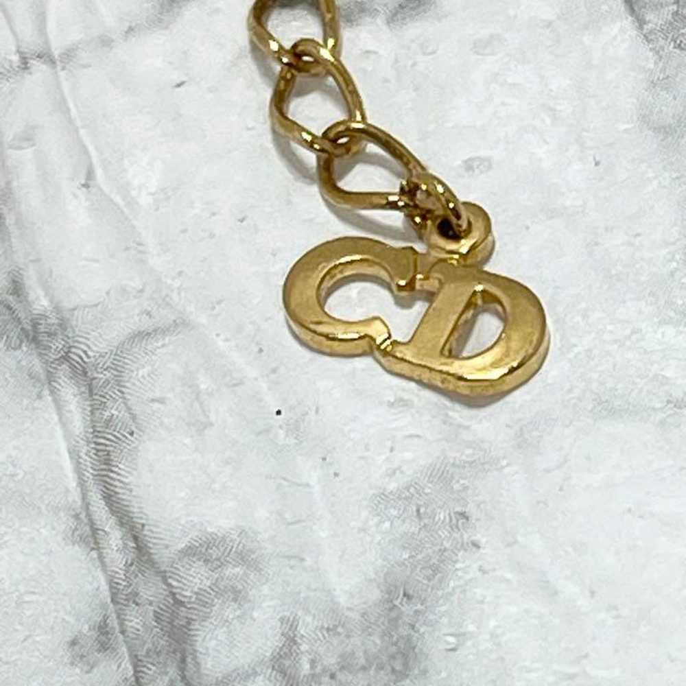 Christian Dior necklace CD logo gold ◆Vintage◆ - image 4