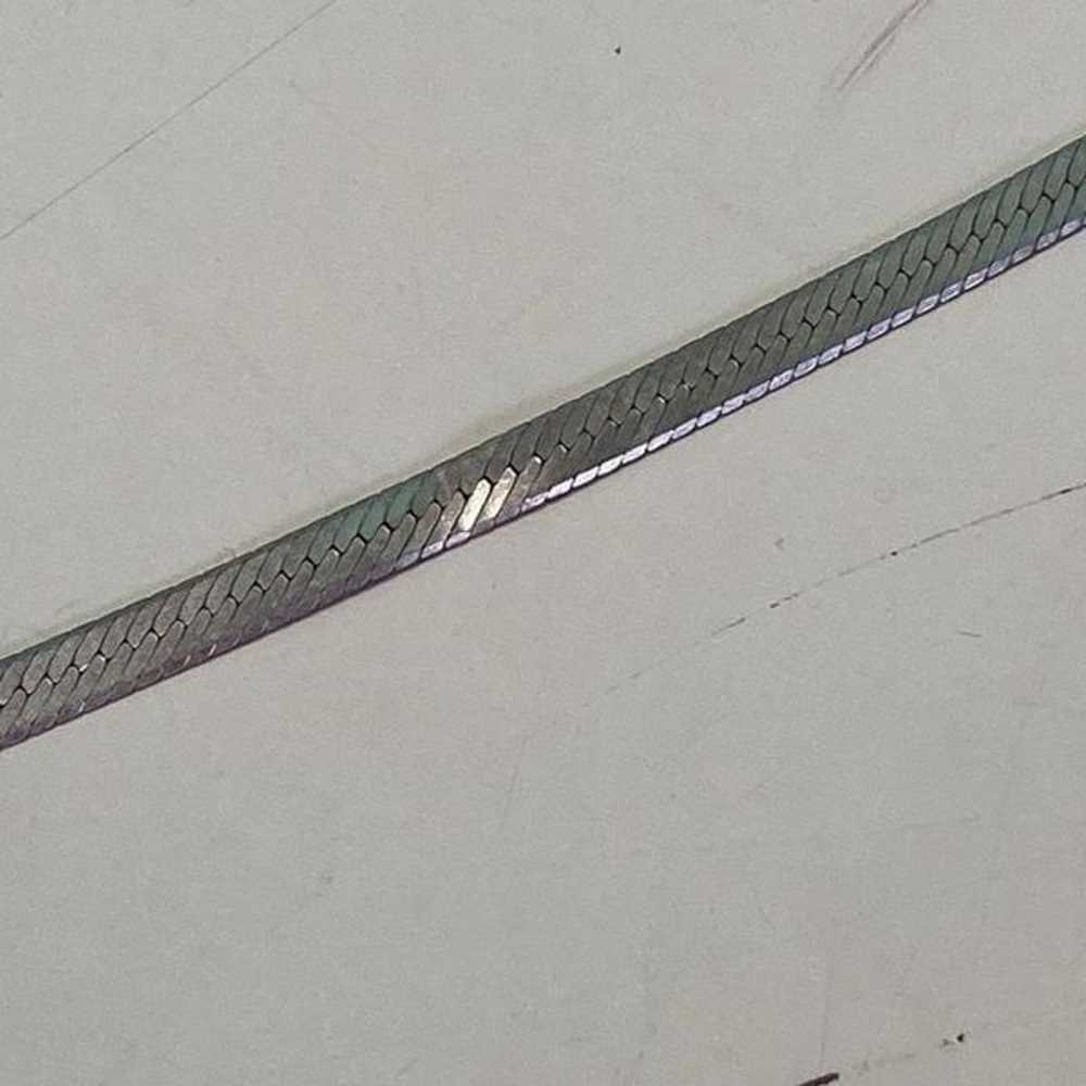 Milor Sterling Silver Herringbone Chain 20” 8 g A… - image 2