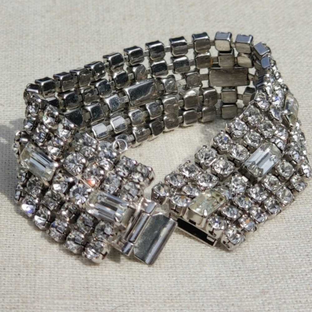 Vintage Weiss signed rhinestone bracelet - image 10