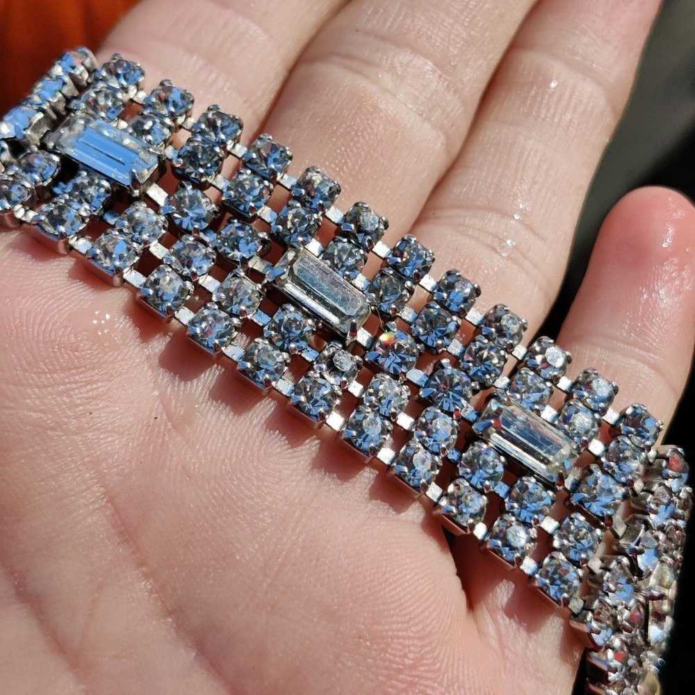 Vintage Weiss signed rhinestone bracelet - image 6