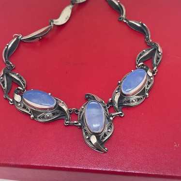 VIntage Sorrento Blue Moon Glow Sterling Silver Ne