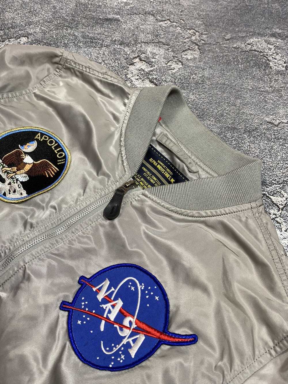 Alpha Industries × Bomber Jacket × Nasa Alpha Ind… - image 4