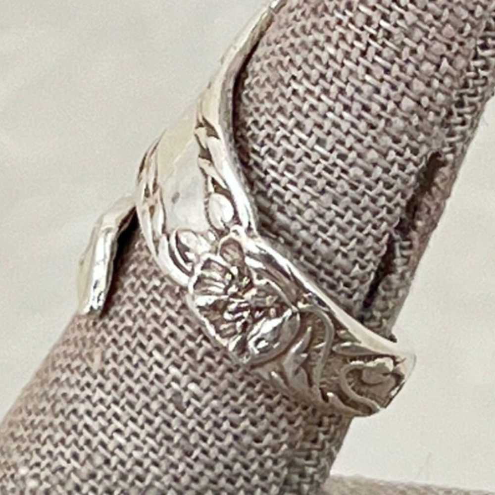 Vintage Solid Sterling Silver Spoon Ring SR-3864 - image 6