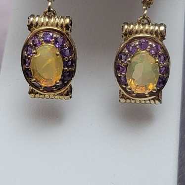 E142 Natural Ethiopian Opal and African Amethyst H