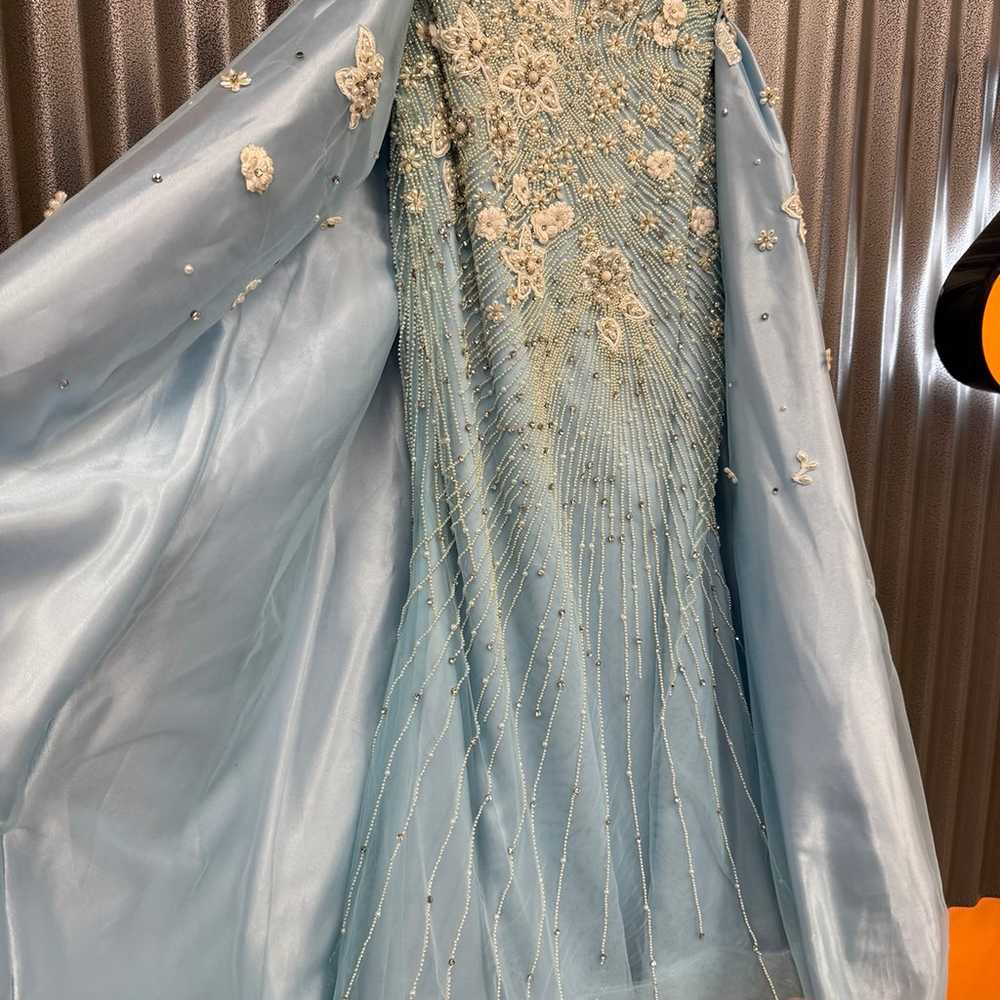 Light Blue Dress for evening, prom, pageant READ … - image 4