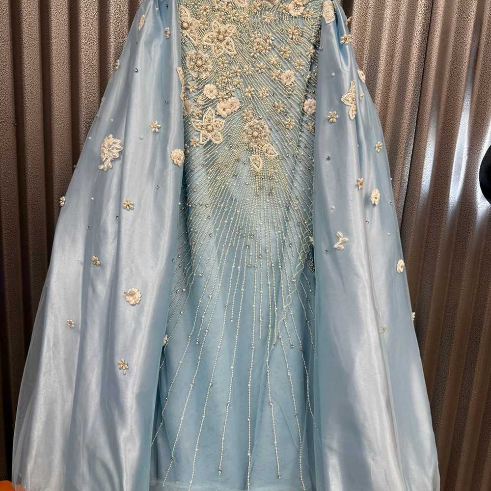 Light Blue Dress for evening, prom, pageant READ … - image 5