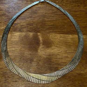 Sterling Silver Milor Necklace Choker 925 - image 1