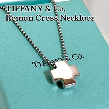 【Used Item】TIFFANY Roman Cross Necklace *627