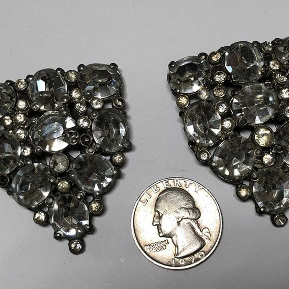 Atj80112 1930s Clips Vintage Brooch Dress Clips - image 7