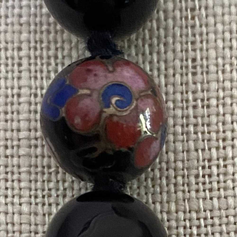 Vintage Chinese onyx and cloisonné - image 2