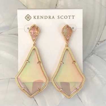 Kendra Scott Vintage Peach Iridescent Alexis Stat… - image 1