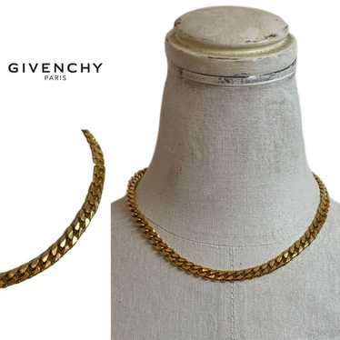 GIVENCHY PARIS VINTAGE 1980s chain necklace.