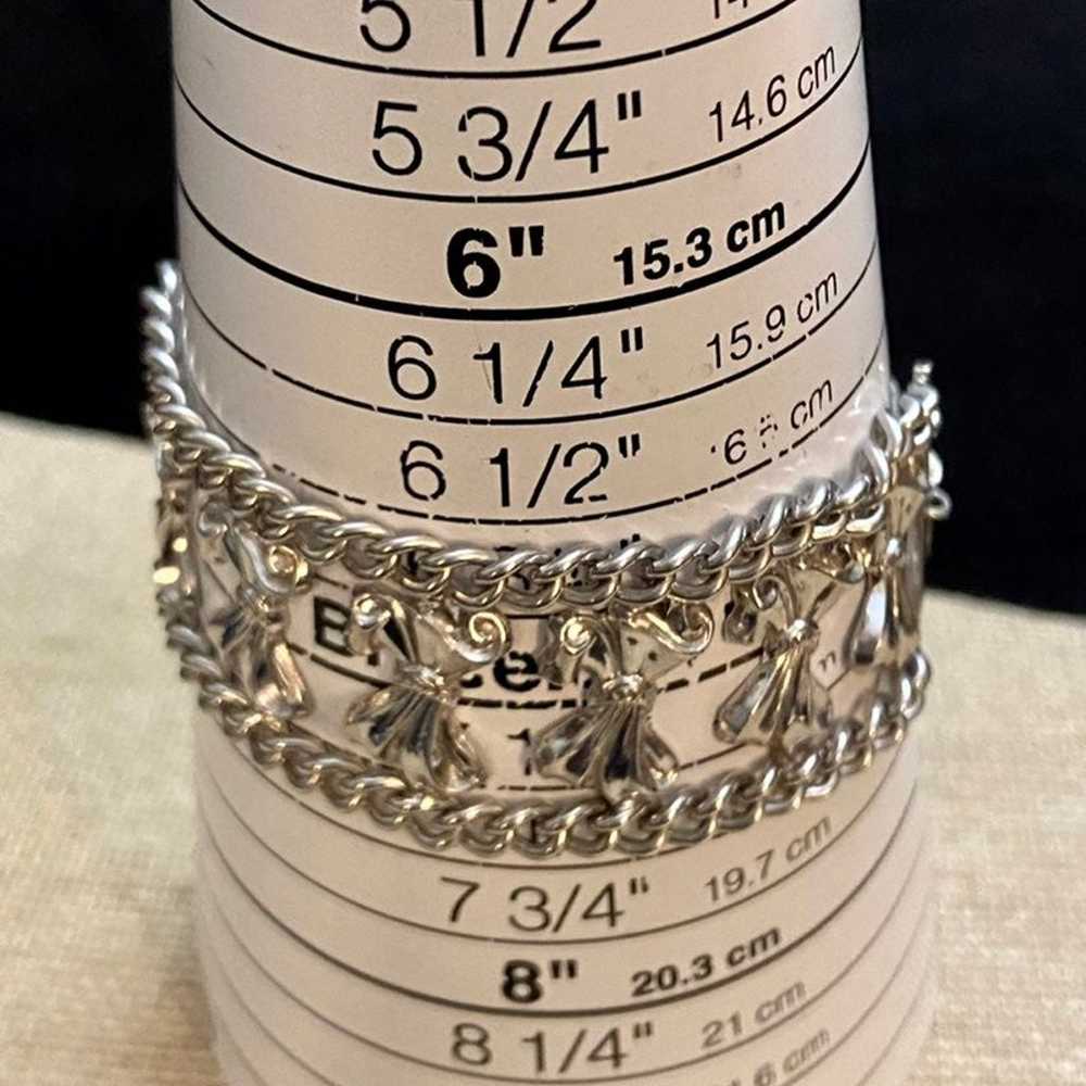 Unique Sterling Double Chain Bracelet - image 11