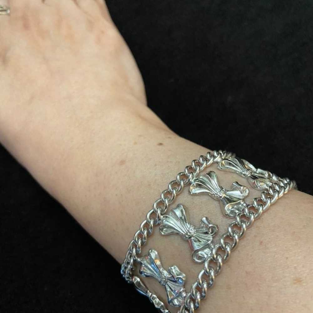 Unique Sterling Double Chain Bracelet - image 1