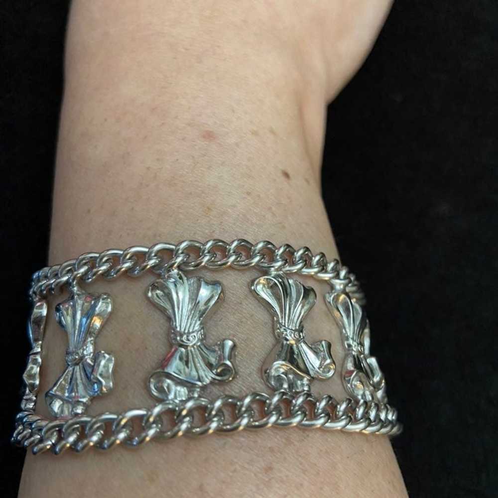 Unique Sterling Double Chain Bracelet - image 3