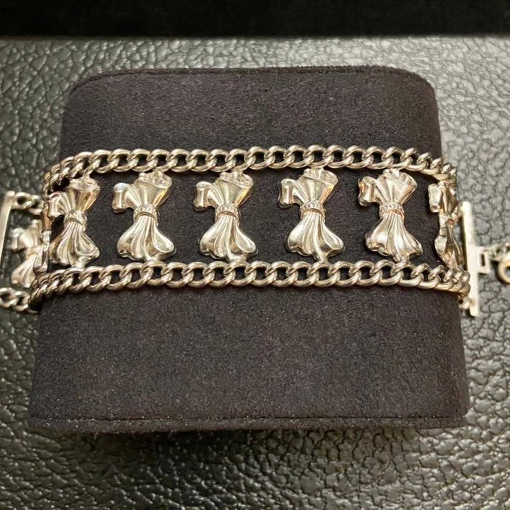 Unique Sterling Double Chain Bracelet - image 4