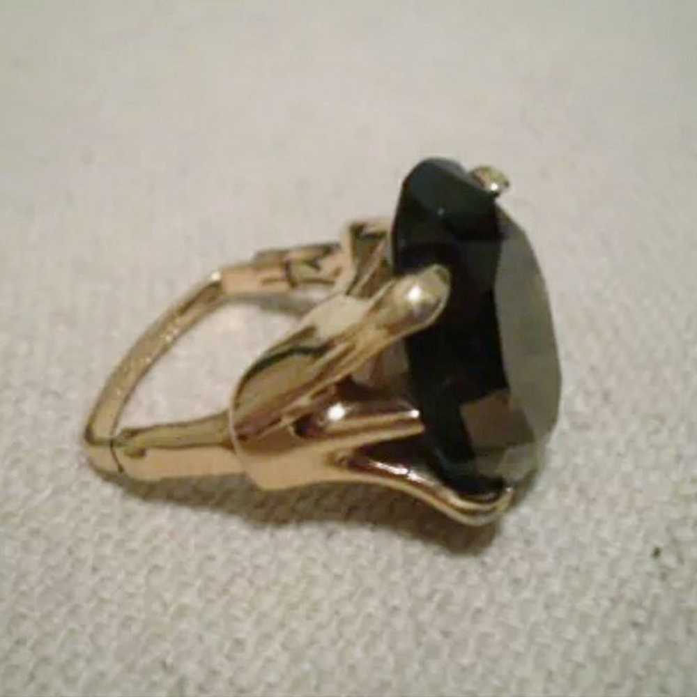 Gorgeous Smokey Topaz HGE Ring - image 8