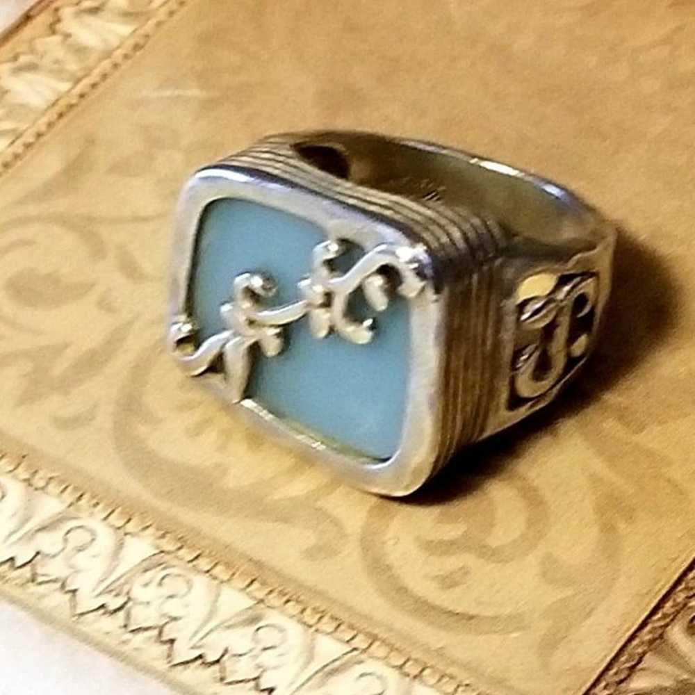 Silpada Sterling Silver & Blue Quartz Ring, Sz 8 - image 2