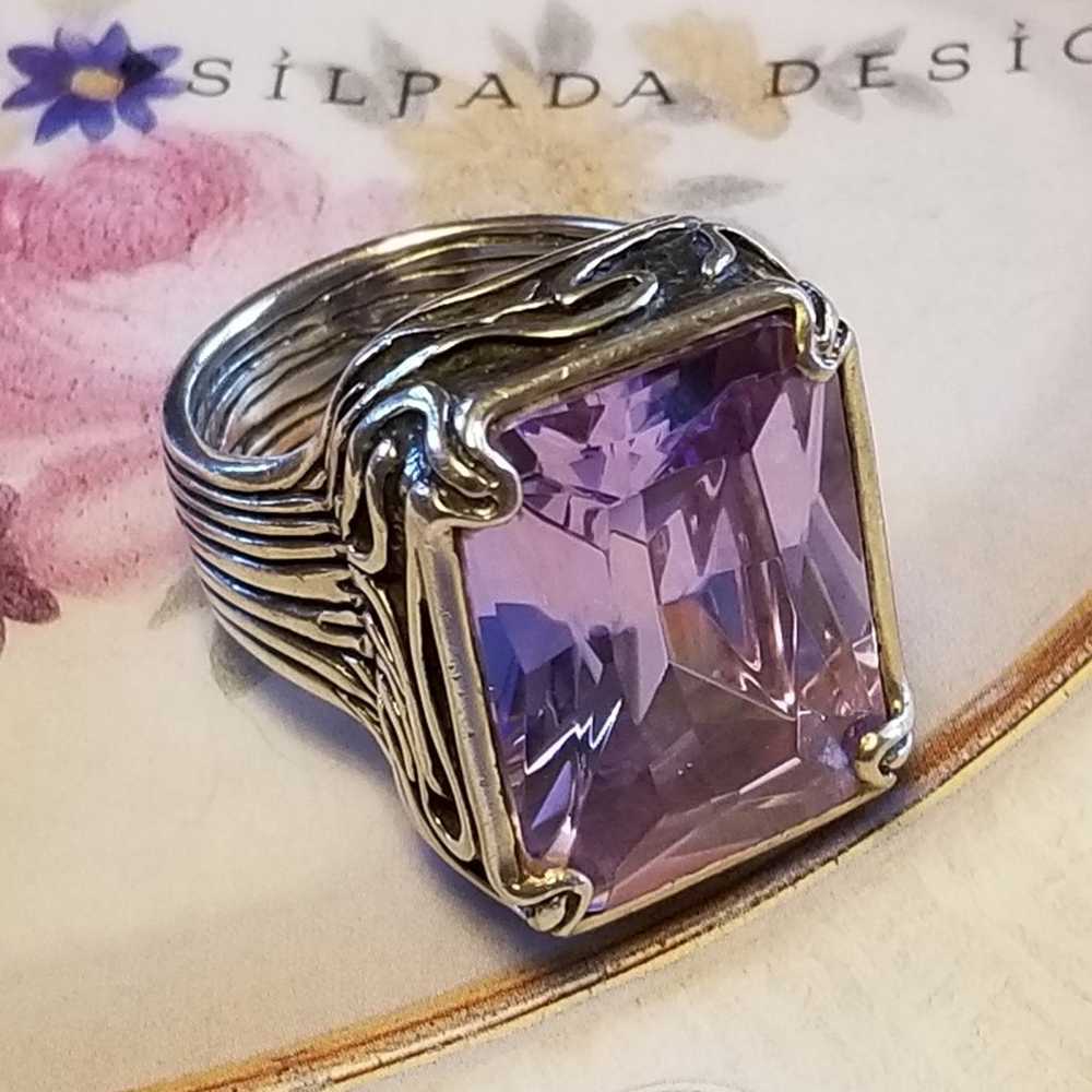 Silpada Sterling Silver "Lavender Fields" Ring, S… - image 6