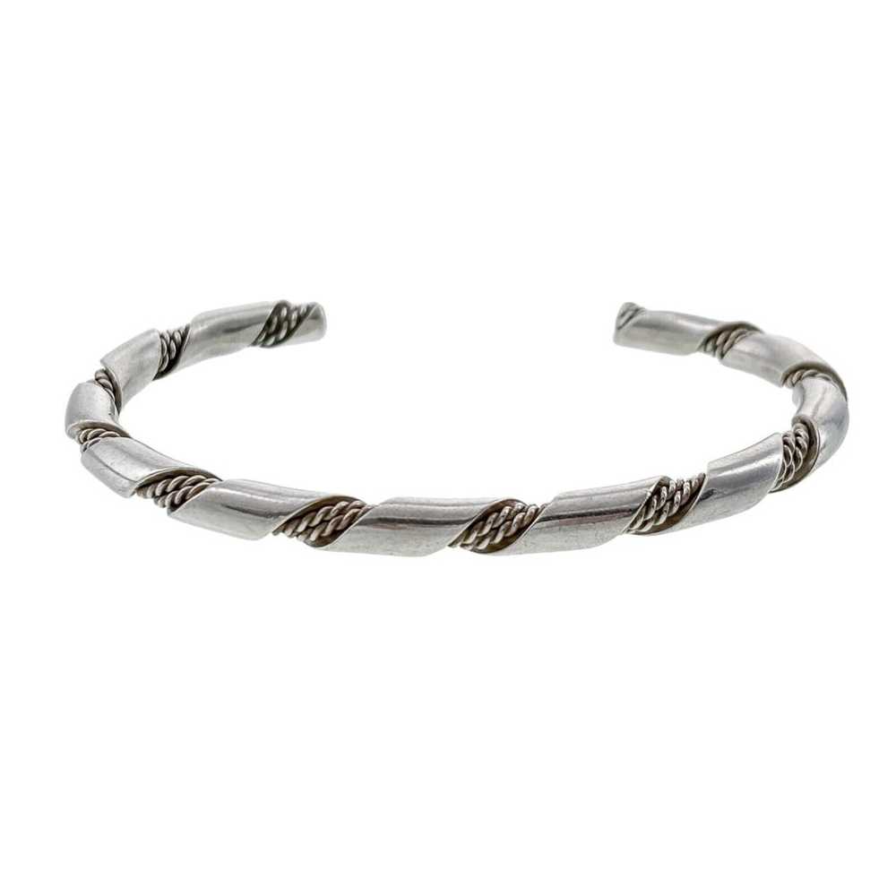 Vintage Southwestern Sterling Silver 925 Twisted … - image 2