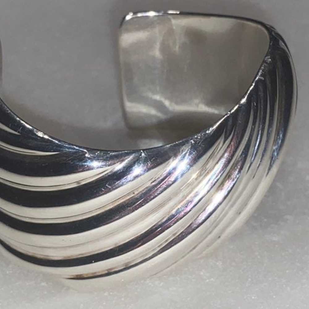 Italian Cuff Bracelet Wide 44GR - image 3