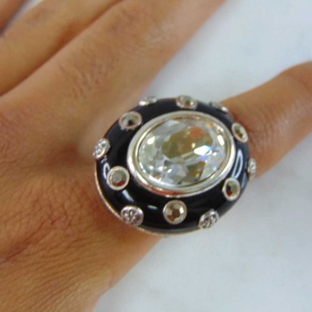 Womens Sterling Silver CZ Ring E2050 - image 5