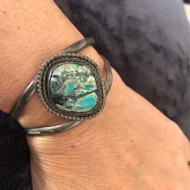 Turquoise sterling cuff old pawn