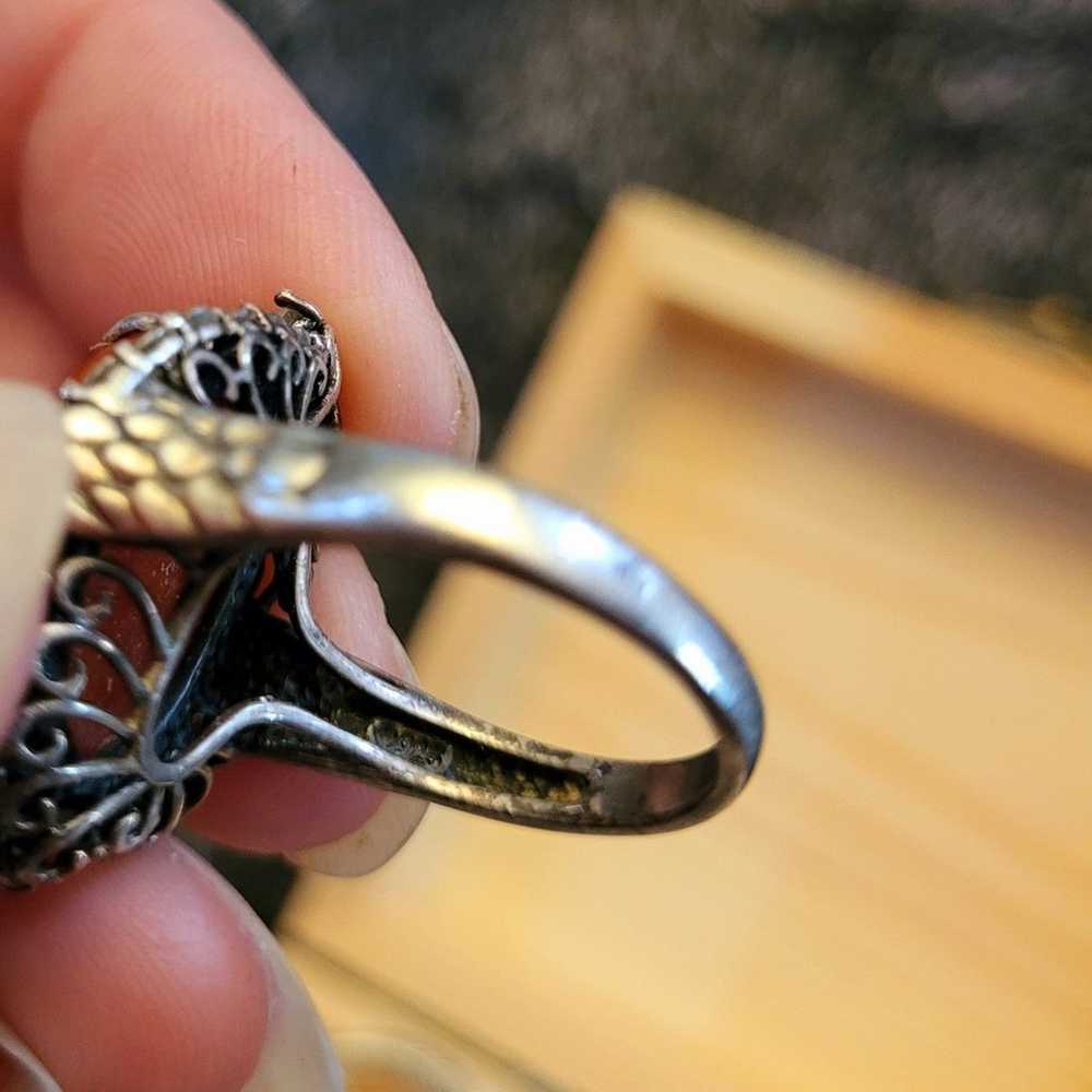 Size 8 sterling silver rings - image 8