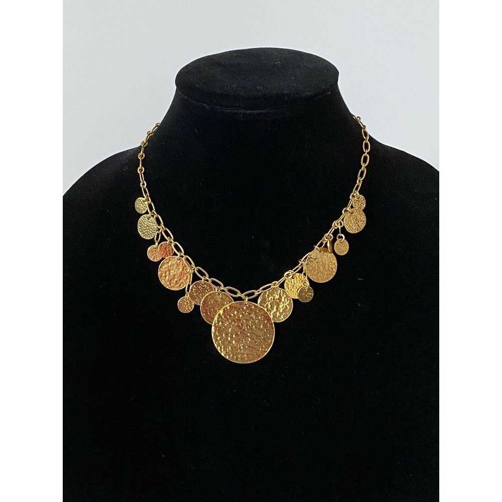 Joan Rivers Necklace Gold Tone Coins Medallions H… - image 12