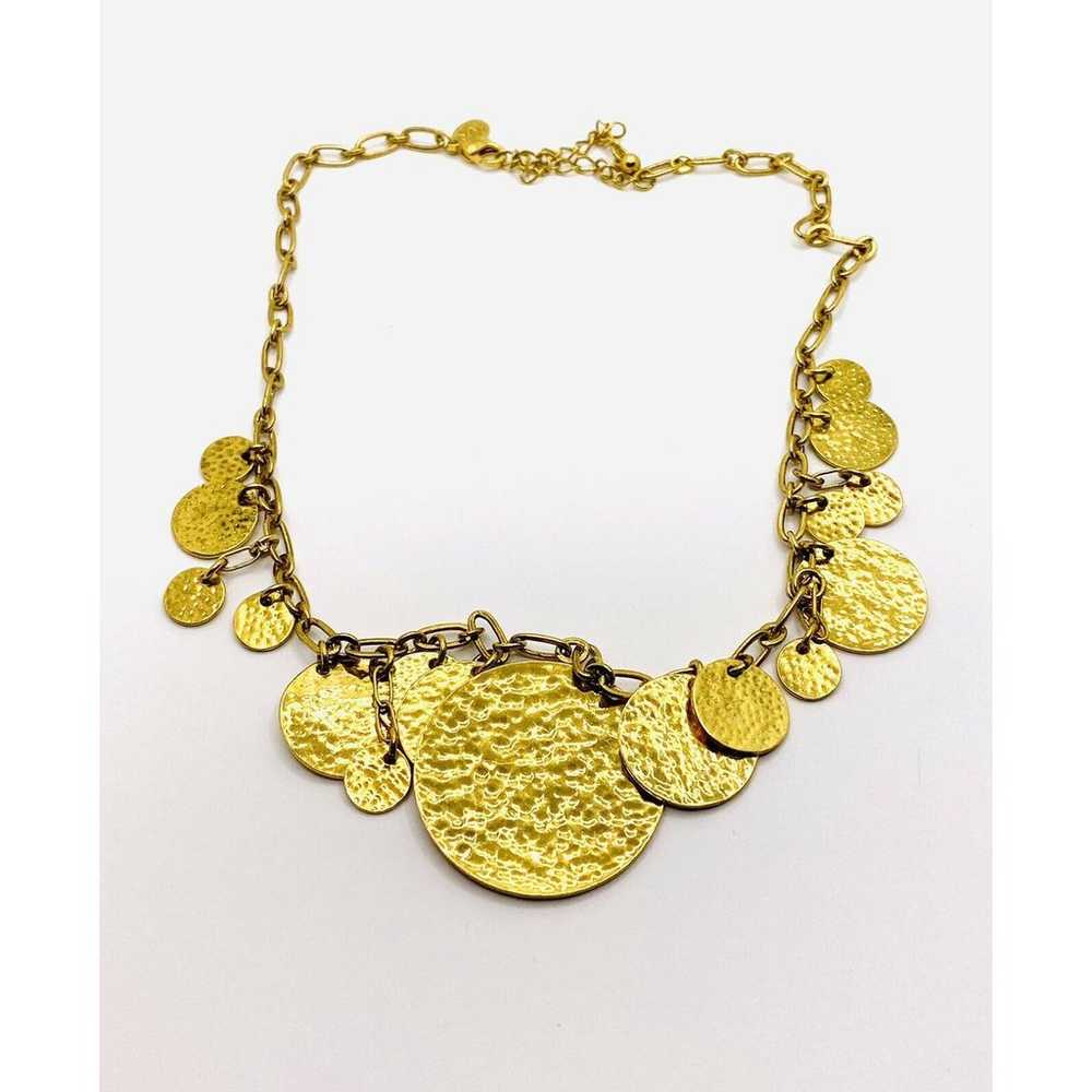 Joan Rivers Necklace Gold Tone Coins Medallions H… - image 1