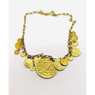 Joan Rivers Necklace Gold Tone Coins Medallions H… - image 1