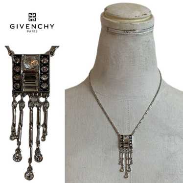 GIVENCHY PARIS VINTAGE 90s Stone-embellished Neck… - image 1