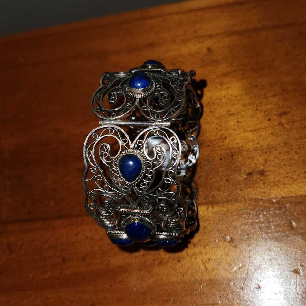 Stunning 925 Sterling Lapis - image 2