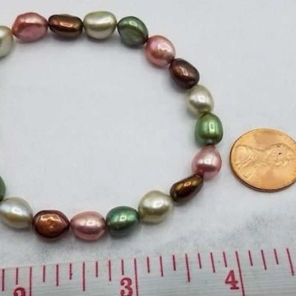 Natural Pearl Necklace and Bracelet Set - image 5