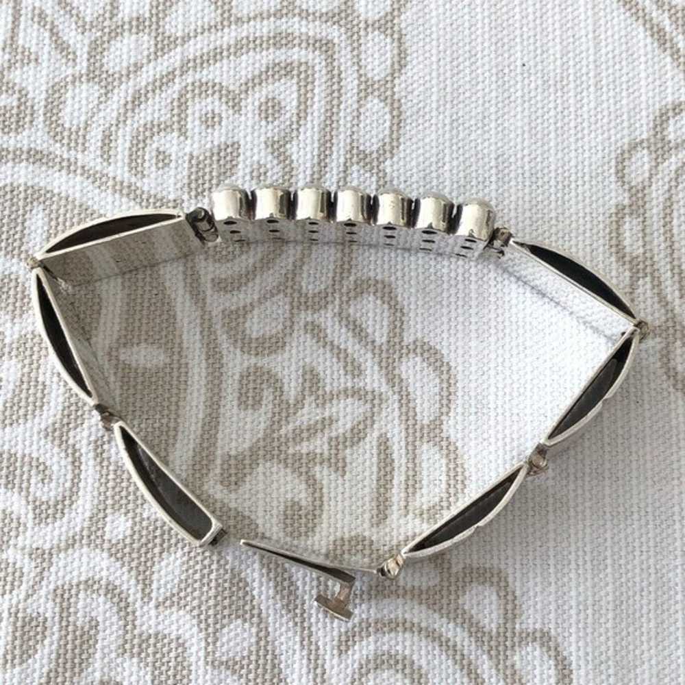 Vintage Pearl & 925 Silver Bracelet - image 6