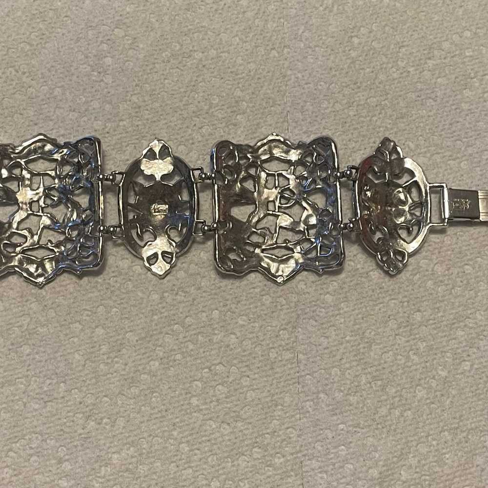 Cherub Gargoyle Coro Craft Panel Bracelet - image 7